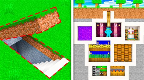 Infografía de una base subterránea secreta