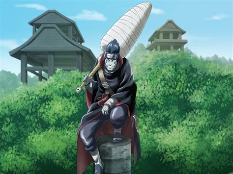 Kisame Hoshigaki portando a Samehada en su espalda