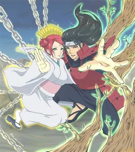 Mito Uzumaki y Hashirama Senju