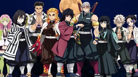 Ilustración de los Pilares de Kimetsu no Yaiba