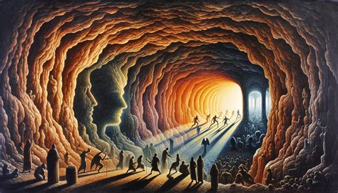 Esqueletos de dragón en la caverna