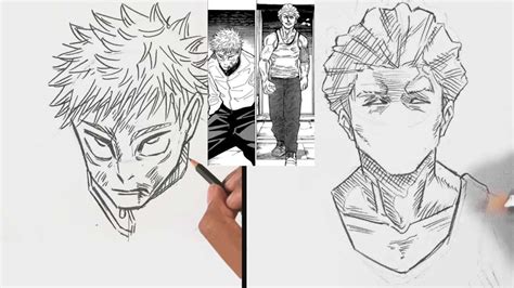 Ilustración de Yuji Itadori enfrentándose a Kinji Hakari en el Gachinko Fight Club.