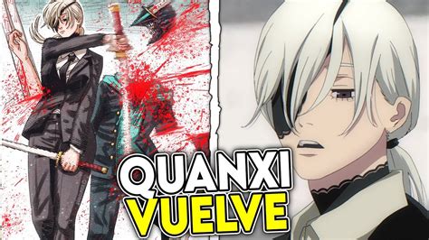 Ilustración de Quanxi en acción con sus espadas