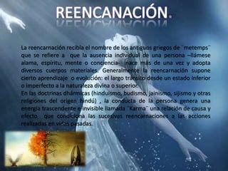 Diagrama explicando la reencarnación de los demonios