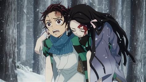 El protagonista Tanjiro Kamado y su hermana Nezuko