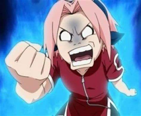 Sakura Haruno gritando 