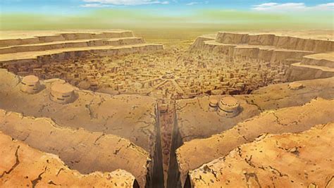 Aldea Oculta de la Arena y desierto