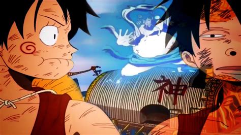 Luffy luchando contra Enel