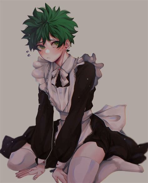 Izuku Midoriya con apariencia femenina