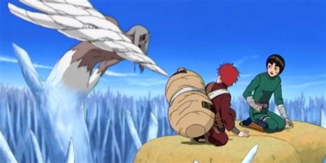 Gaara enfrentándose a Kimimaro