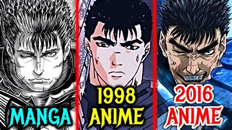 Comparativa visual: Anime de Berserk 2016/2017 vs. Manga