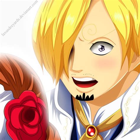 Sanji admirando el tercer ojo de Pudding