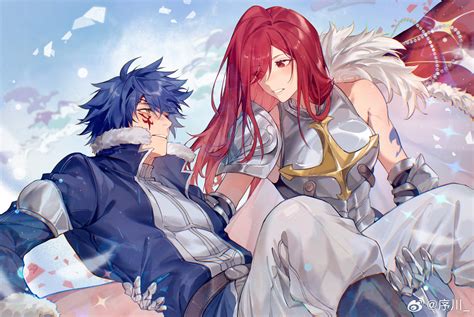 Jellal inmovilizado por Erza