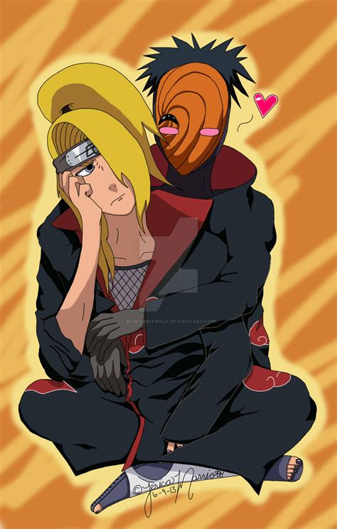 Deidara y Tobi discutiendo