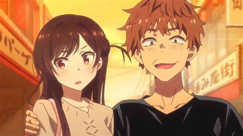 Kazuya y Chizuru en una escena del anime Rent-a-Girlfriend