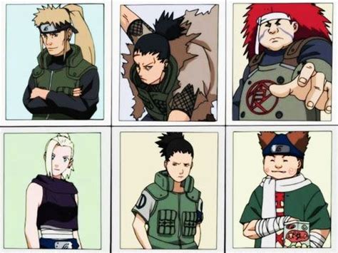 Ilustración del trío Ino-Shika-Cho original: Shikaku Nara, Inoichi Yamanaka y Chōza Akimichi
