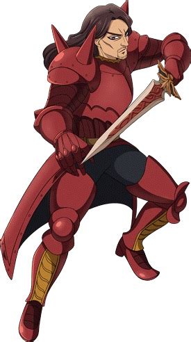 Ilustración de Dreyfus en armadura de caballero sagrado