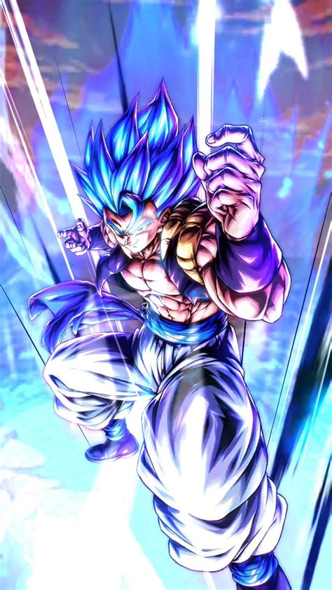 Gogeta en modo combate en Dragon Ball Legends