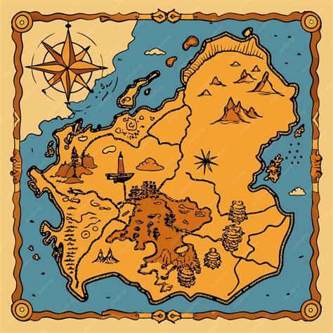 Mapa de la Isla Cacao y la Isla Lico con rutas de las naves