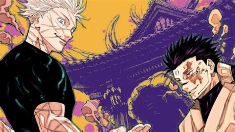 Ilustración de una batalla intensa de Jujutsu Kaisen