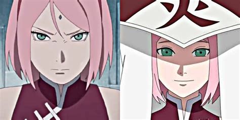 Evolución del vestuario de Sakura Haruno a lo largo de la serie.