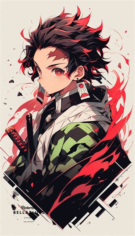 Ilustración de Tanjiro Kamado