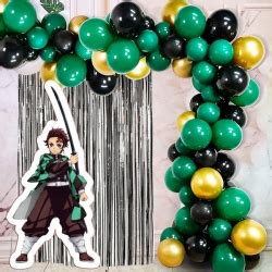 Arco de globos temático de Demon Slayer