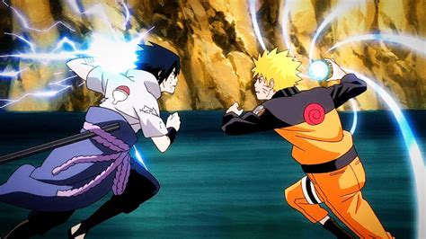 GIF de la pelea entre Naruto y Sasuke