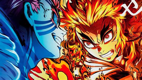 Batalla entre Rengoku y Akaza