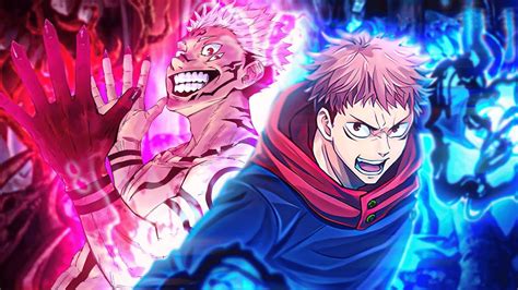 Ilustración de Yuji Itadori y Sukuna en combate