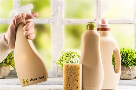 Envases de productos de limpieza ecológicos