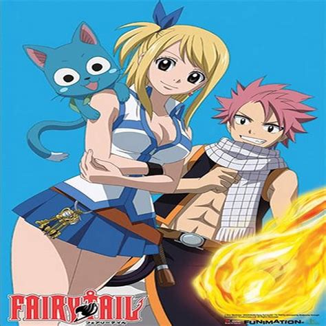 Portada del manga Fairy Tail con Natsu, Lucy y Happy