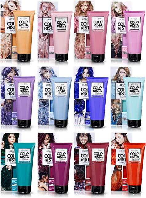 Paleta de colores de L'Oréal Colorista Washout
