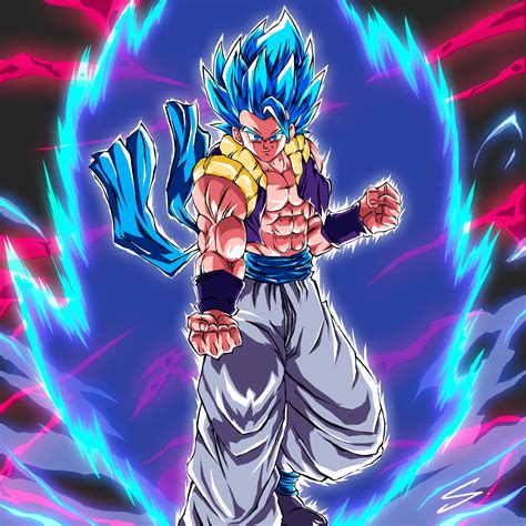 Ilustración de Gogeta Super Saiyan Blue