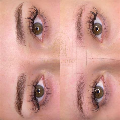 Comparativa de tonos de cejas antes y después de usar RefectoCil Blonde Brow