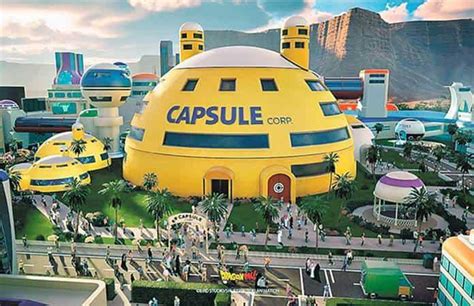 Réplica de la Capsule Corporation en el parque temático de Dragon Ball