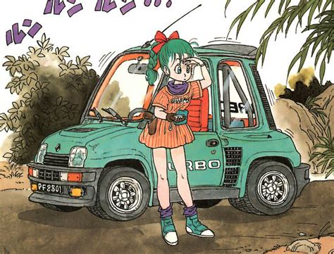 Renault 5 Turbo de Bulma chocando con Goku