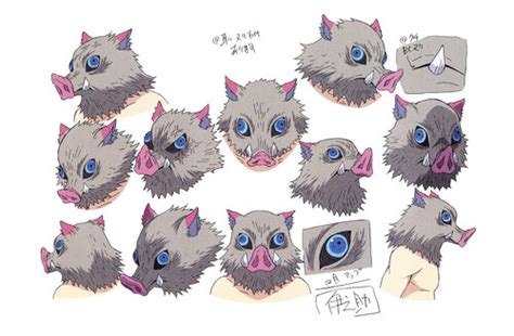 Inosuke Hashibira con su característica máscara de jabalí