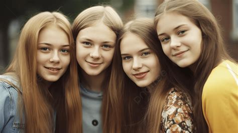 Grupo de chicas otaku reunidas