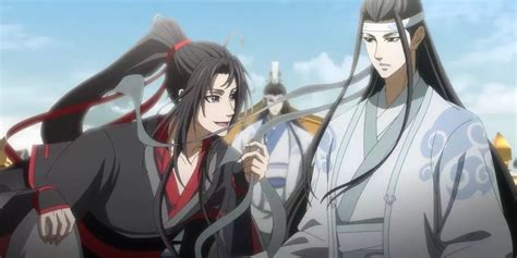 Lan WangJi y Wei WuXian en una ilustración de fanart
