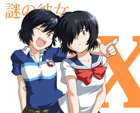 Fotograma del anime Nazo no Kanojo X con Tsubaki y Urabe