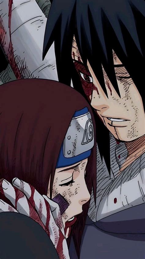 Obito entregando su Sharingan a Rin