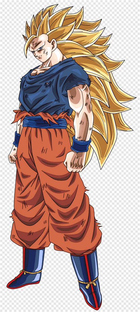 La transformación del SSJ3 de Son Goku.