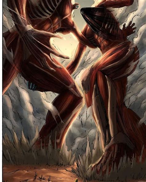 Eren Jaeger atacando al Titán Colosal