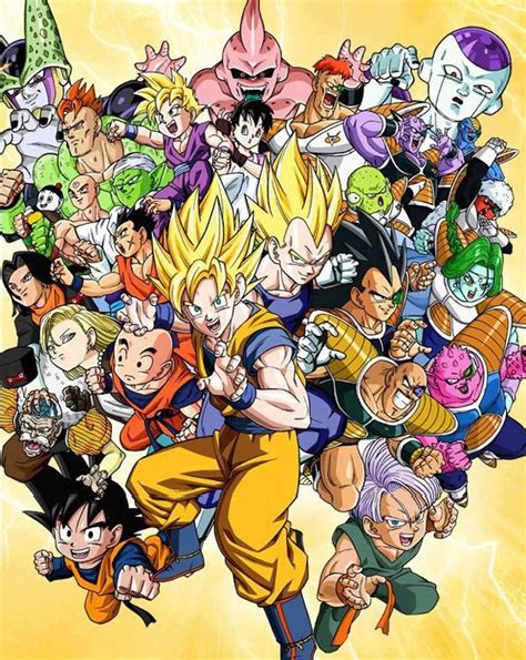 Goku y sus amigos contra un villano