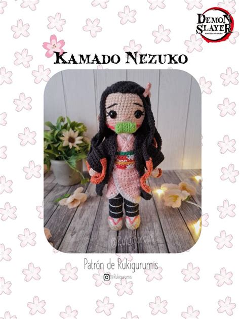 Patrón de tejido de Nezuko Kamado