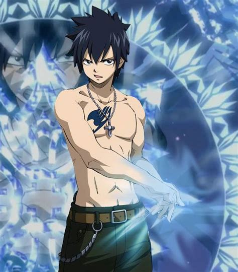 Gray Fullbuster usando magia de hielo