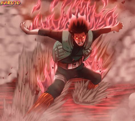 Rock Lee entrenando con Maito Gai