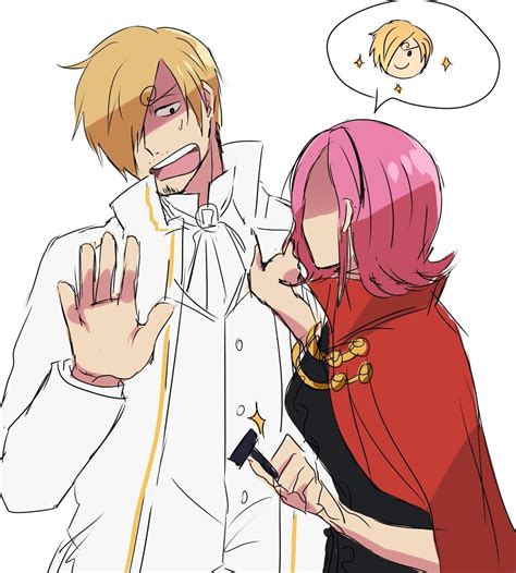 Reiju y Ichiji rescatando a Luffy y Sanji