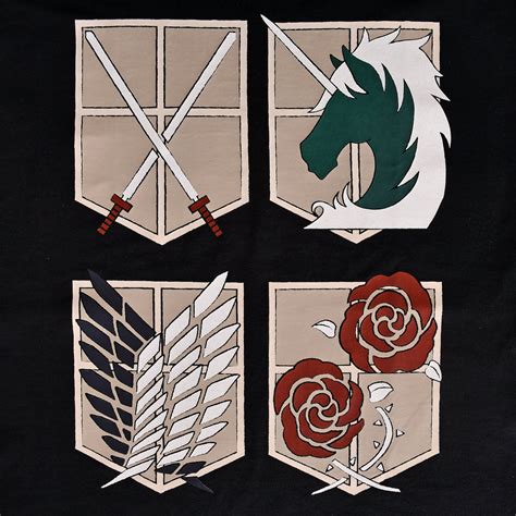 Emblemas de las divisiones militares de Ataque a los Titanes